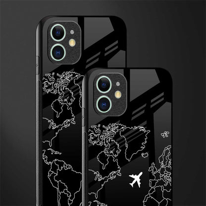airplane flying wanderlust glass case for iphone 11 image-2