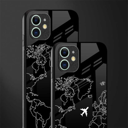 airplane flying wanderlust glass case for iphone 12 image-2
