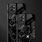 airplane flying wanderlust glass case for oneplus 9r image-2
