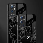 airplane flying wanderlust glass case for oneplus 9 pro image-2