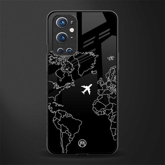 airplane flying wanderlust glass case for oneplus 9 pro image