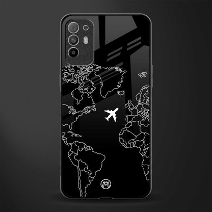 airplane flying wanderlust glass case for oppo f19 pro plus image