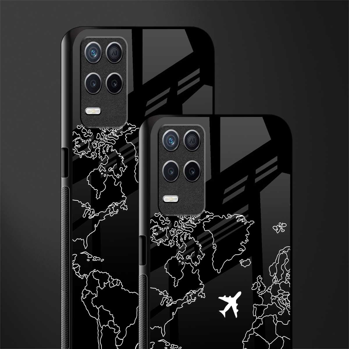 airplane flying wanderlust glass case for realme narzo 30 5g image-2