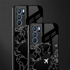 airplane flying wanderlust glass case for oppo reno6 pro 5g image-2