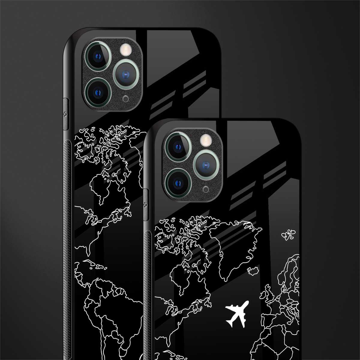 airplane flying wanderlust glass case for iphone 11 pro max image-2
