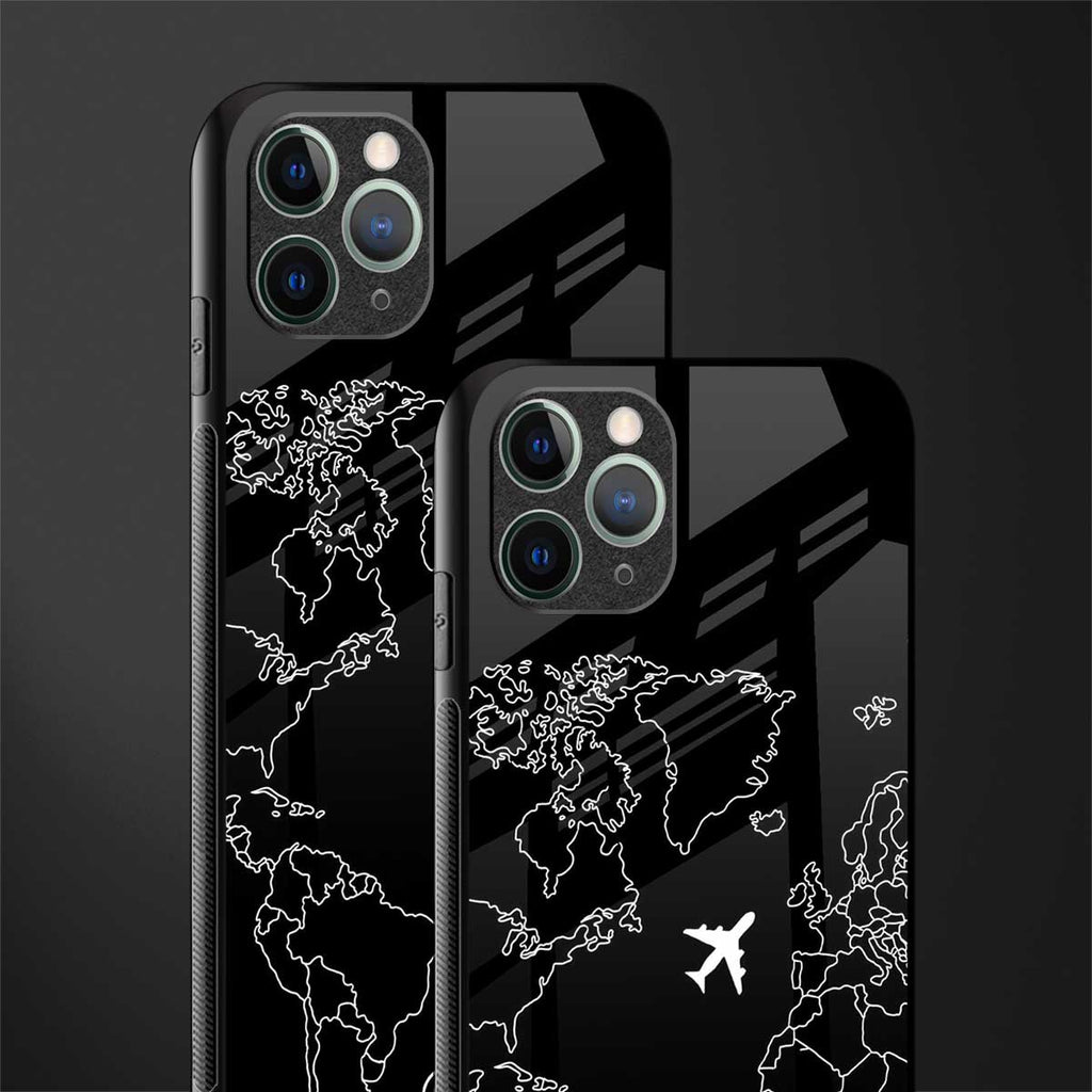 airplane flying wanderlust glass case for iphone 11 pro max image-2