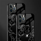 airplane flying wanderlust glass case for iphone 11 pro max image-2