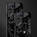 airplane flying wanderlust glass case for realme 8i image-2
