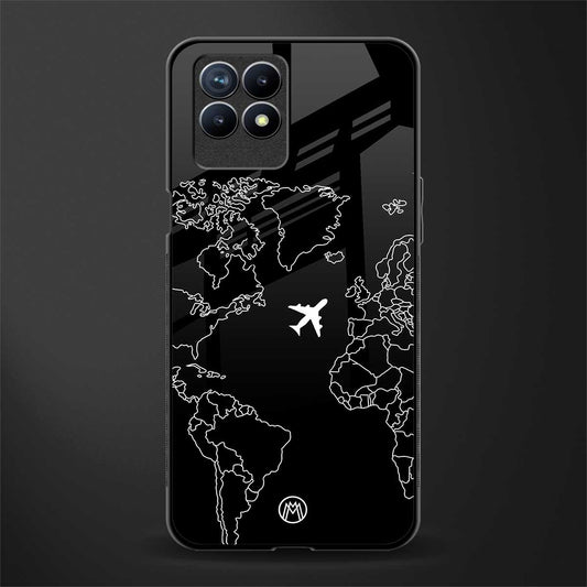 airplane flying wanderlust glass case for realme narzo 50 image