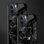 airplane flying wanderlust glass case for iphone 12 pro max image-2