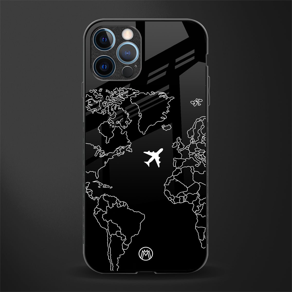 airplane flying wanderlust glass case for iphone 12 pro max image