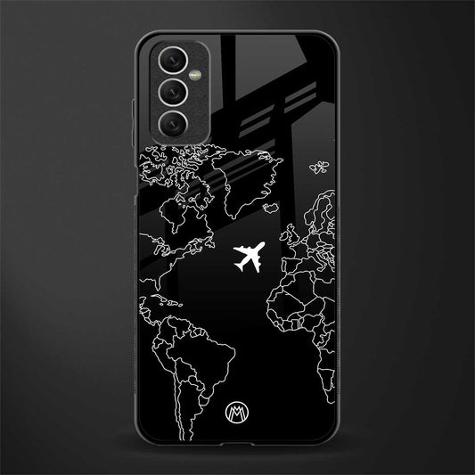 airplane flying wanderlust glass case for samsung galaxy m52 5g image