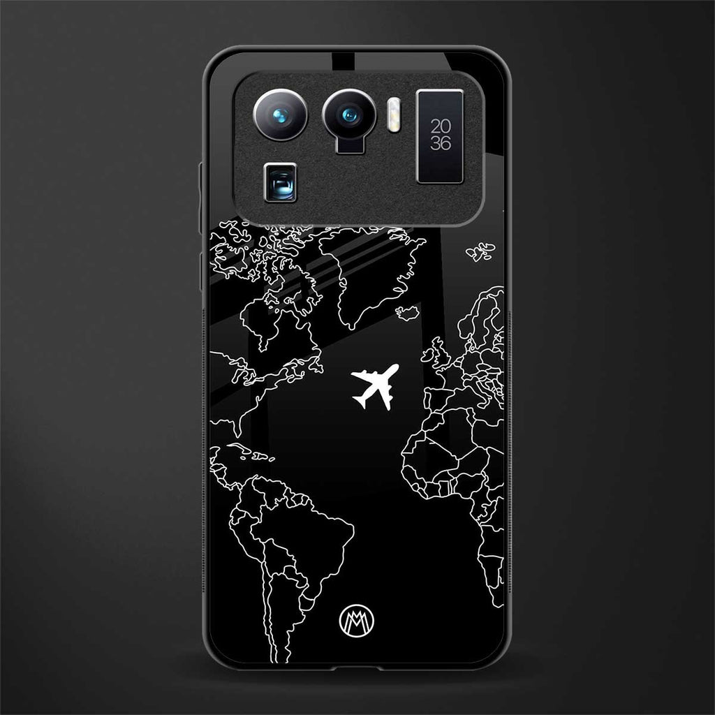 airplane flying wanderlust glass case for mi 11 ultra 5g image
