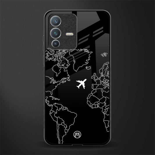 airplane flying wanderlust glass case for vivo v23 pro 5g image