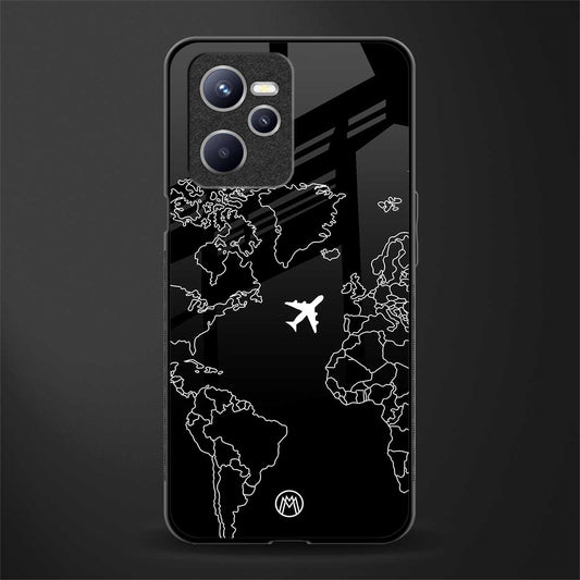 airplane flying wanderlust glass case for realme c35 image