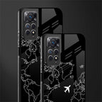 airplane flying wanderlust back phone cover | glass case for redmi note 11 pro plus 4g/5g