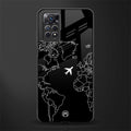 airplane flying wanderlust back phone cover | glass case for redmi note 11 pro plus 4g/5g