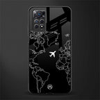 airplane flying wanderlust back phone cover | glass case for redmi note 11 pro plus 4g/5g