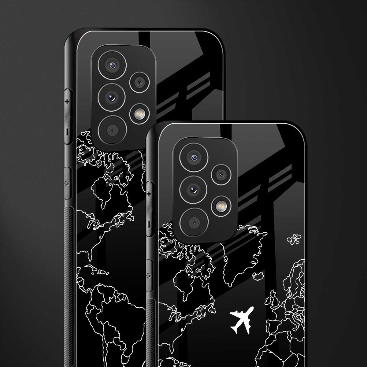 airplane flying wanderlust back phone cover | glass case for samsung galaxy a23