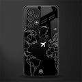 airplane flying wanderlust back phone cover | glass case for samsung galaxy a23
