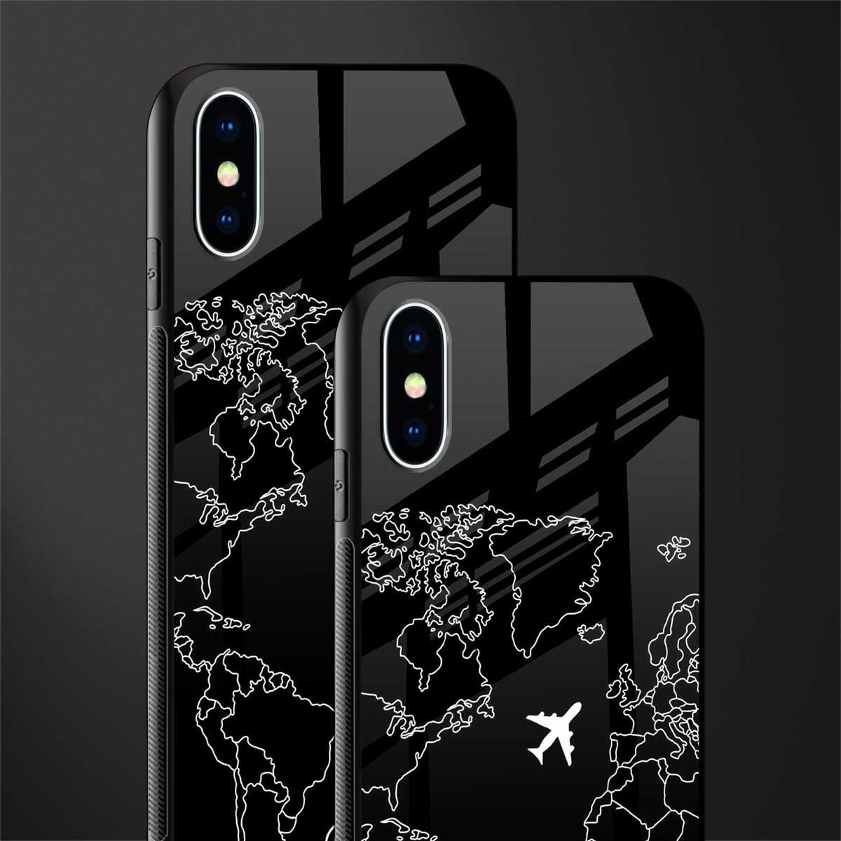 airplane flying wanderlust glass case for iphone xs image-2