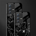 airplane flying wanderlust glass case for vivo v23 5g image-2