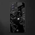 airplane flying wanderlust glass case for vivo v23 5g image