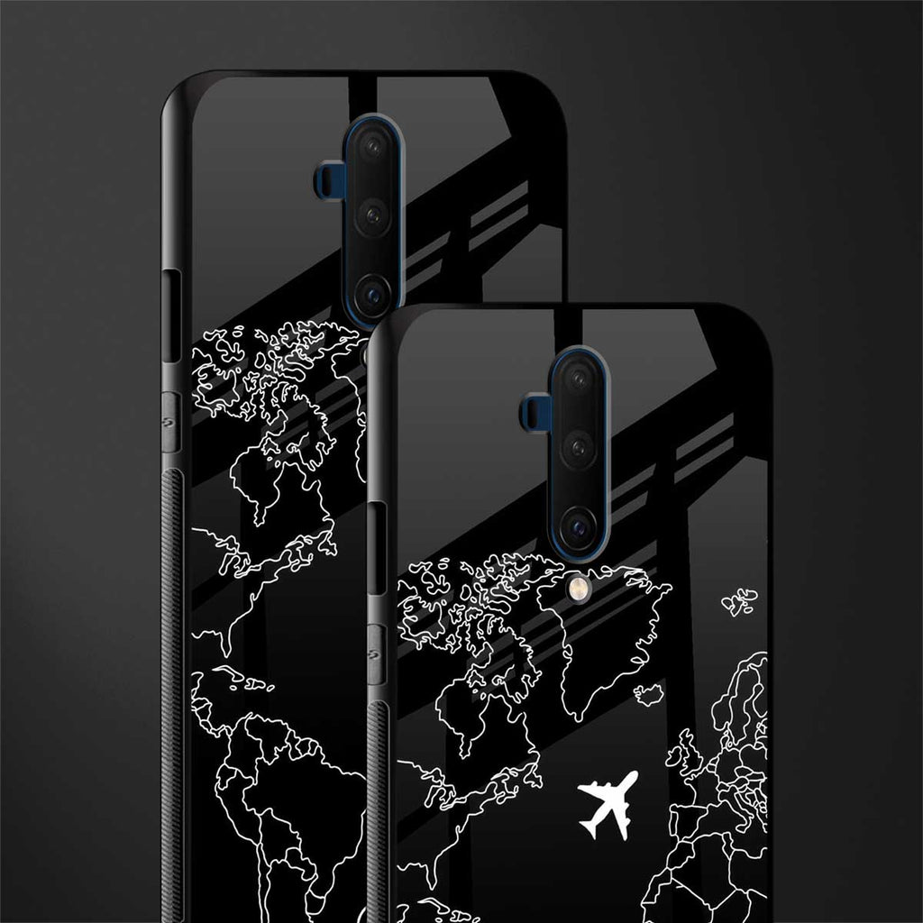 airplane flying wanderlust glass case for oneplus 7t pro image-2