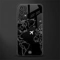 airplane flying wanderlust back phone cover | glass case for samsung galaxy a13 4g