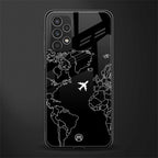 airplane flying wanderlust back phone cover | glass case for samsung galaxy a13 4g