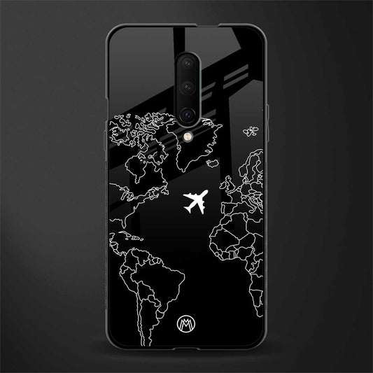 airplane flying wanderlust glass case for oneplus 7 pro image