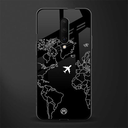airplane flying wanderlust glass case for oneplus 7 pro image