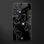 airplane flying wanderlust back phone cover | glass case for oneplus nord ce 2 lite 5g