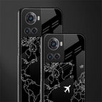 airplane flying wanderlust back phone cover | glass case for oneplus 10r 5g