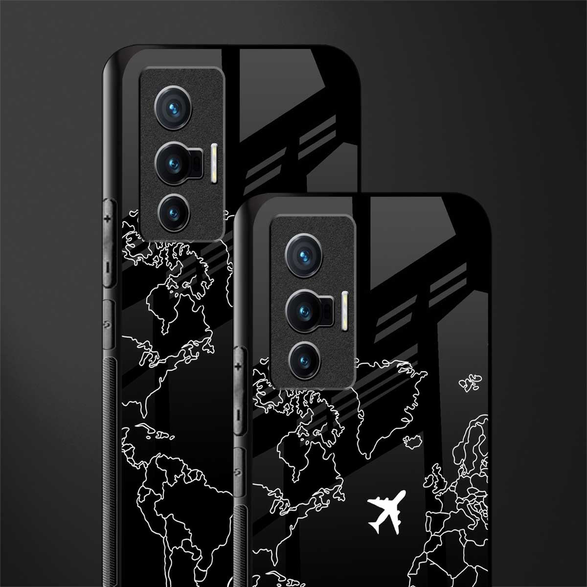 airplane flying wanderlust glass case for vivo x70 image-2