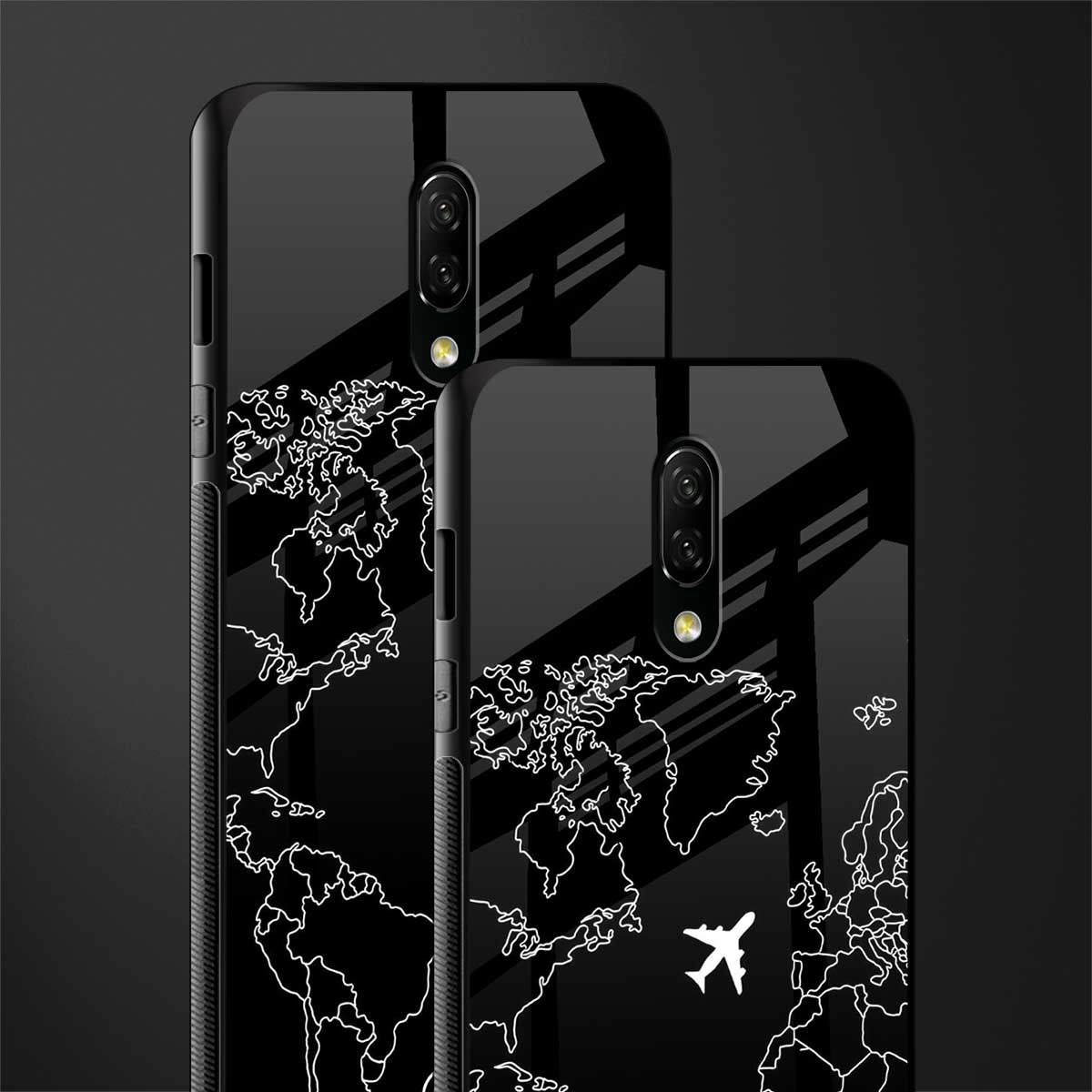 airplane flying wanderlust glass case for oneplus 7 image-2