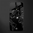 airplane flying wanderlust glass case for oneplus 7 image