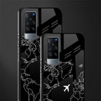 airplane flying wanderlust glass case for vivo x60 image-2