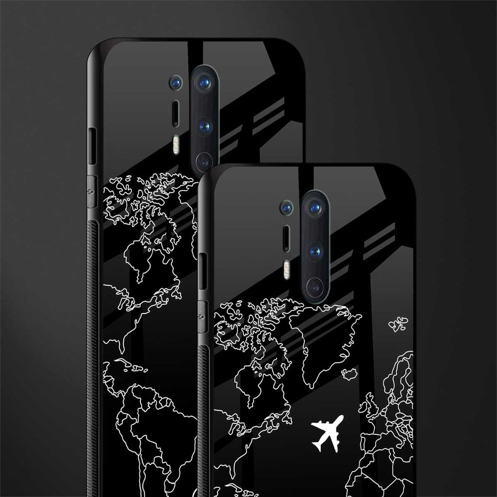 airplane flying wanderlust glass case for oneplus 8 pro image-2