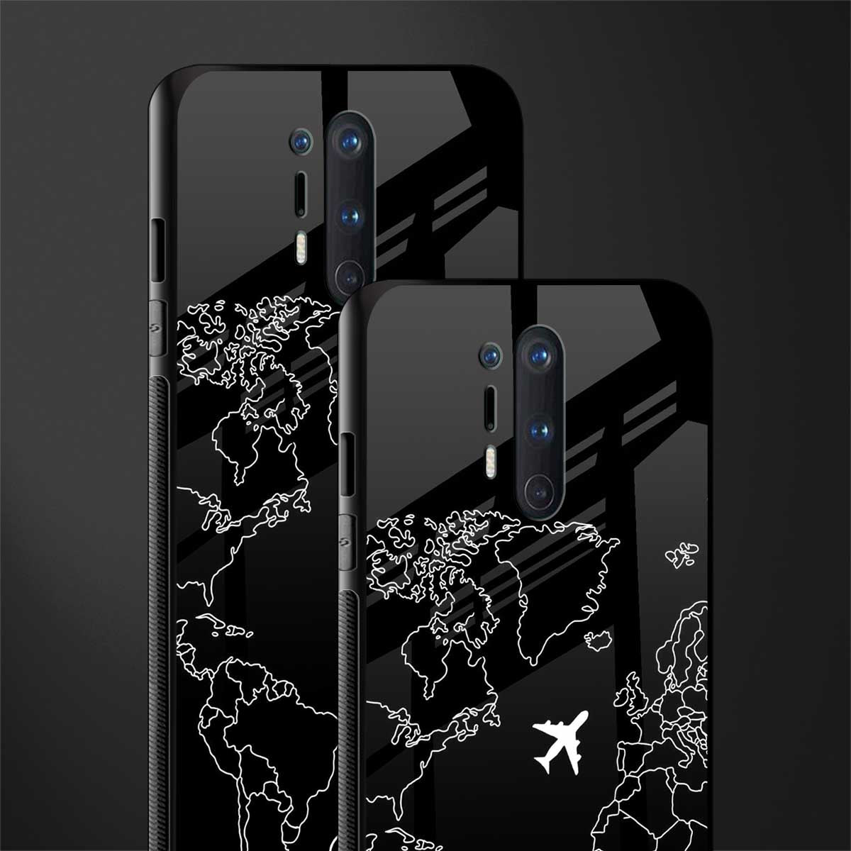 airplane flying wanderlust glass case for oneplus 8 pro image-2