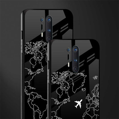 airplane flying wanderlust glass case for oneplus 8 pro image-2