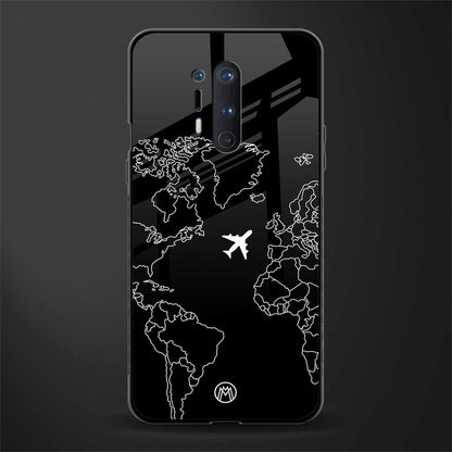 airplane flying wanderlust glass case for oneplus 8 pro image