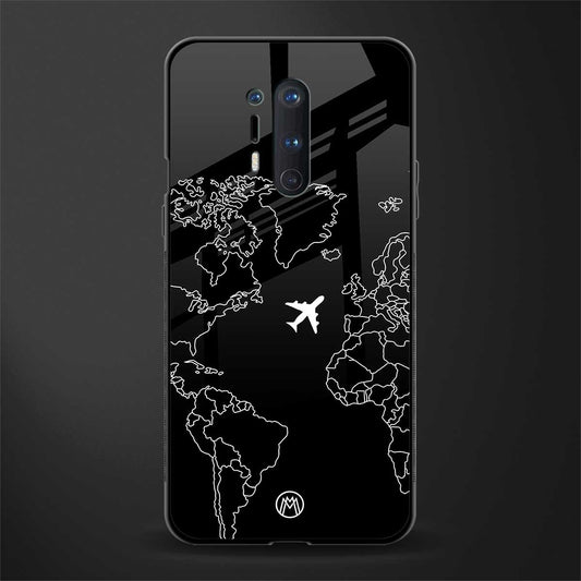 airplane flying wanderlust glass case for oneplus 8 pro image