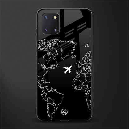 airplane flying wanderlust glass case for samsung galaxy note 10 lite image