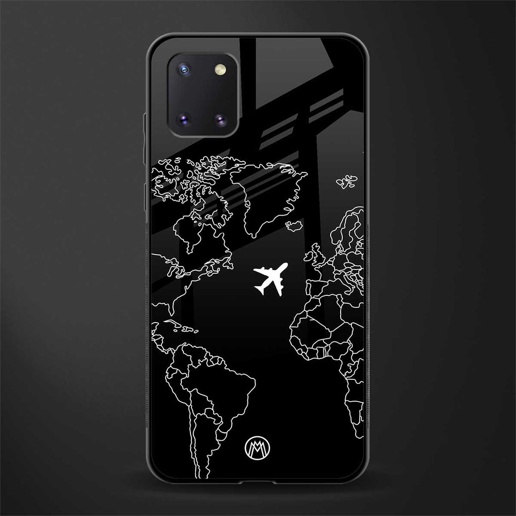 airplane flying wanderlust glass case for samsung galaxy note 10 lite image