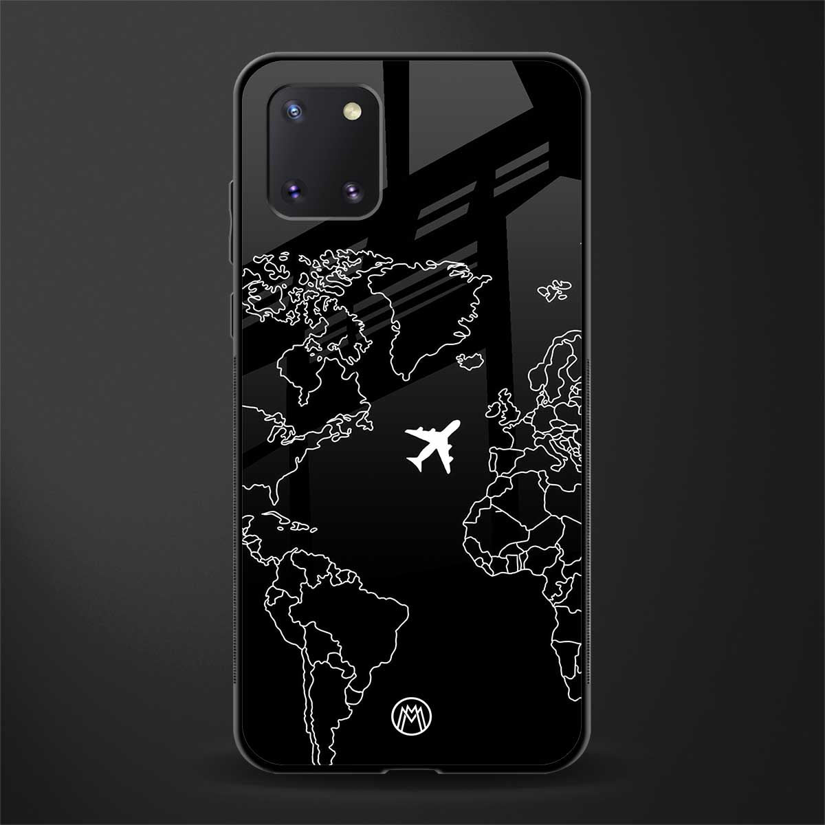 airplane flying wanderlust glass case for samsung a81 image