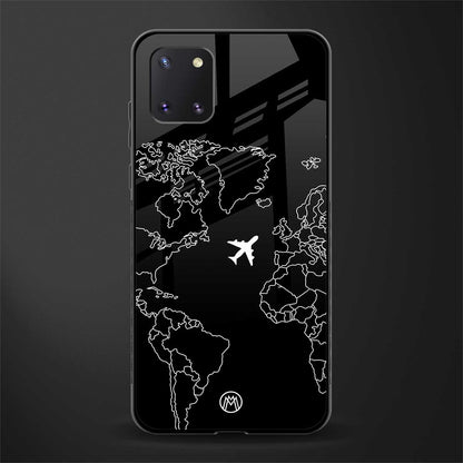 airplane flying wanderlust glass case for samsung a81 image