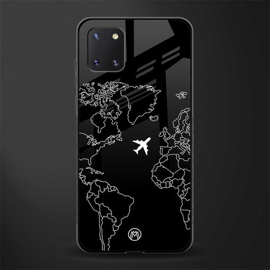 airplane flying wanderlust glass case for samsung a81 image