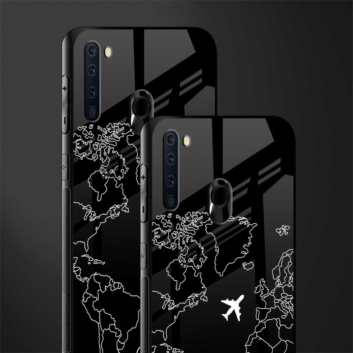 airplane flying wanderlust glass case for samsung a21 image-2
