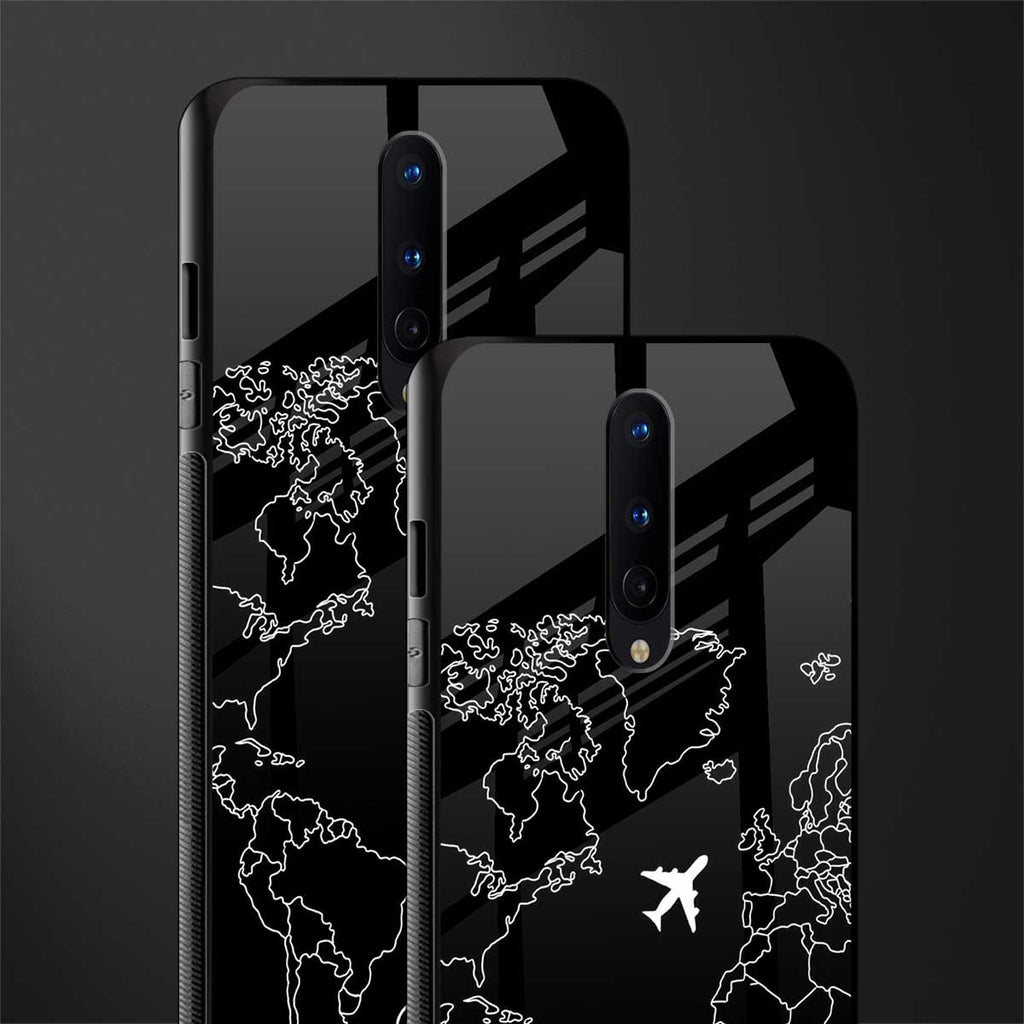 airplane flying wanderlust glass case for oneplus 8 image-2